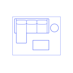 Layouts Living Rooms Chaise Sofa Sectional Silhouette Svg Vector, Free Vectors File
